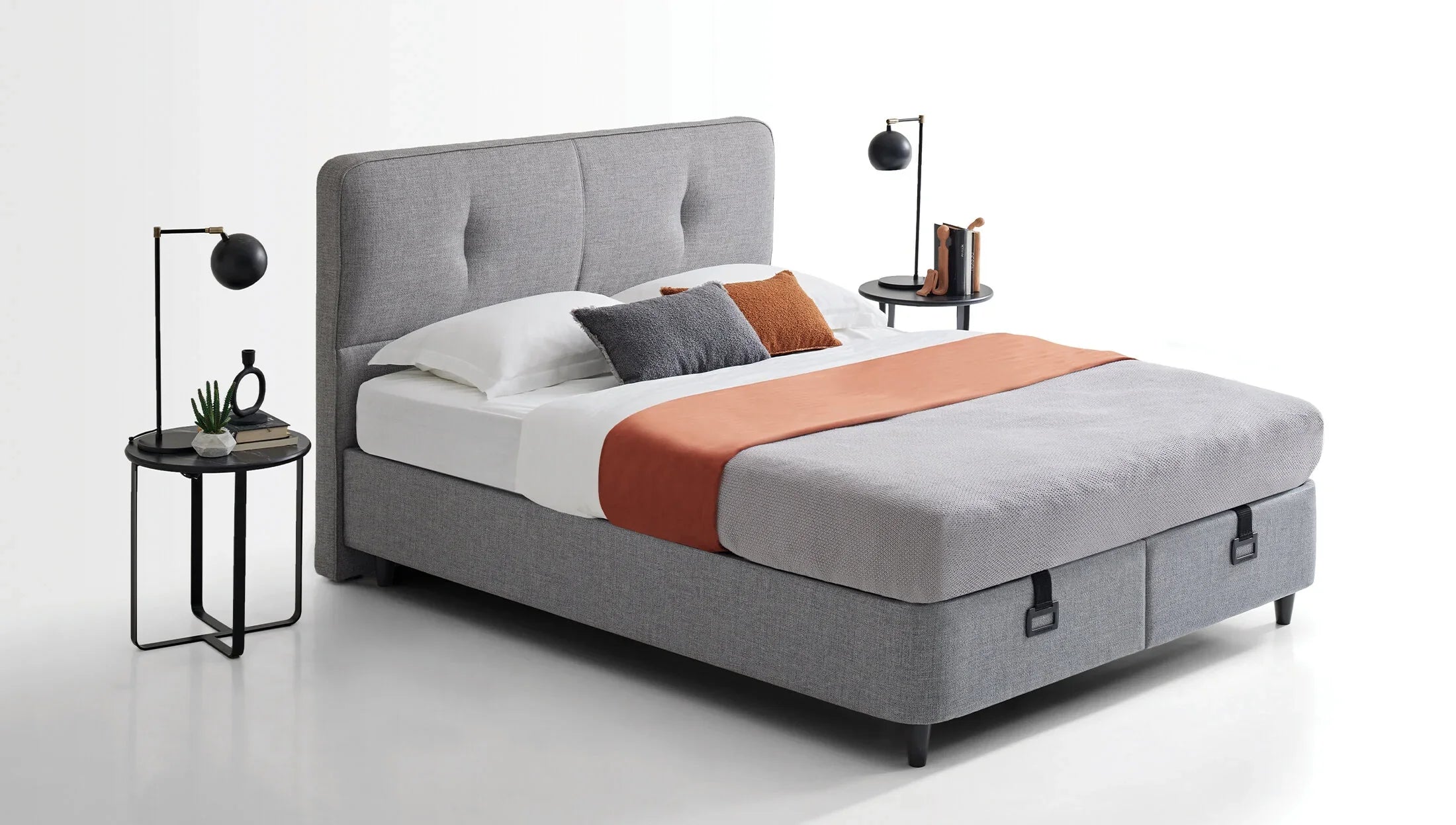 Тапицирано легло «Lotto» + табла «Cool Action» - с място за съхранение, повдигащ механизъм, система за безшумно затваряне