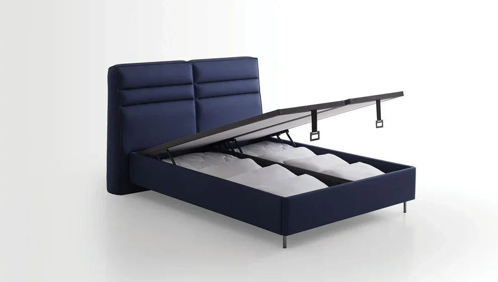 Тапицирано легло «Barte» + Матрак «Prestige Prime» + табла «Barte» с място за съхранение, матрак с антибактериална технология