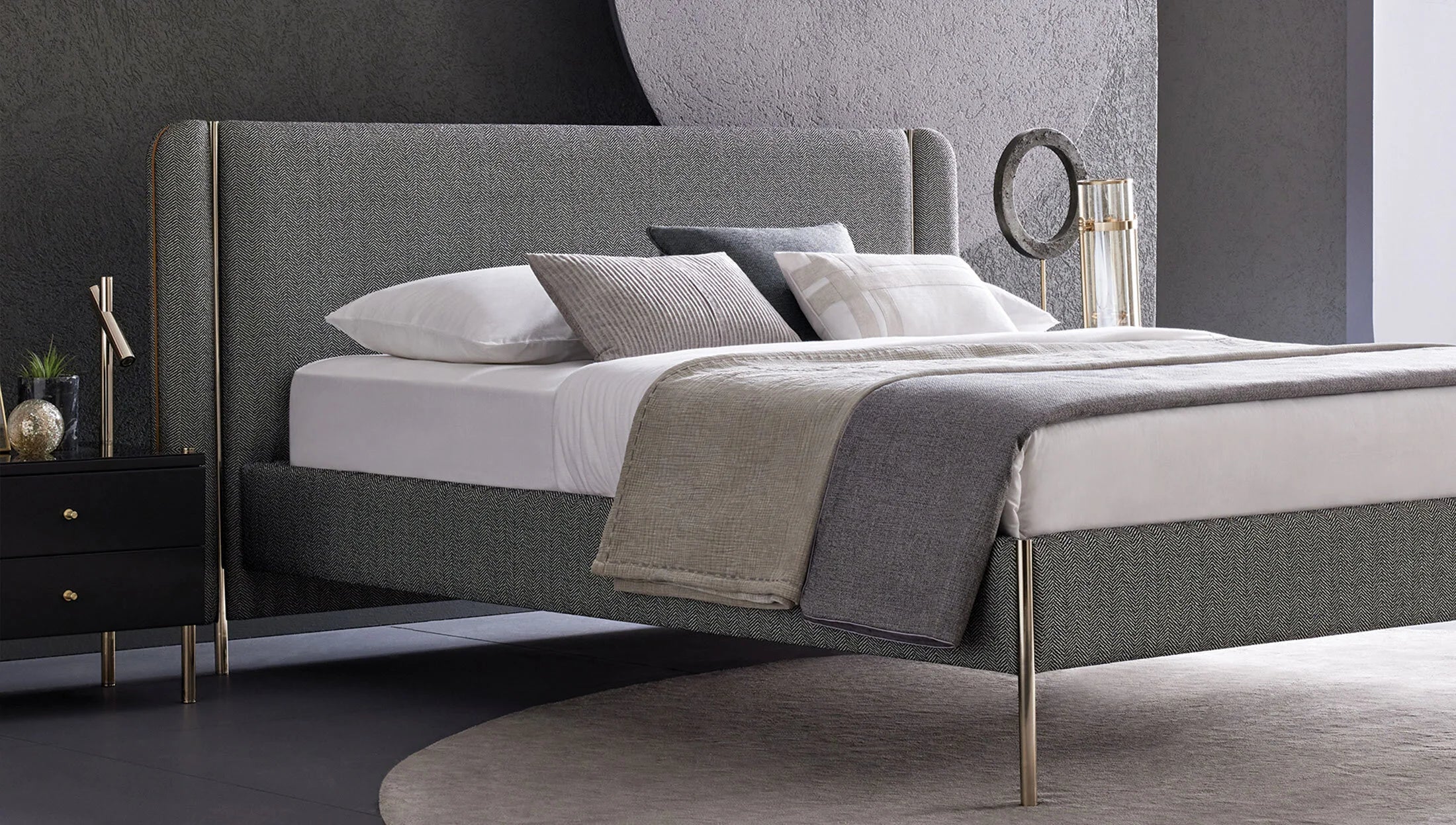 Тапицирана табла за легло «Inside»