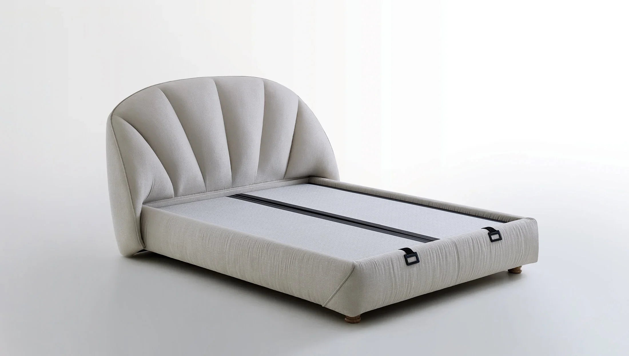 Тапицирана основа за легло «Natura Rest» с място за съхранение, повдигащ механизъм, система за безшумно затваряне