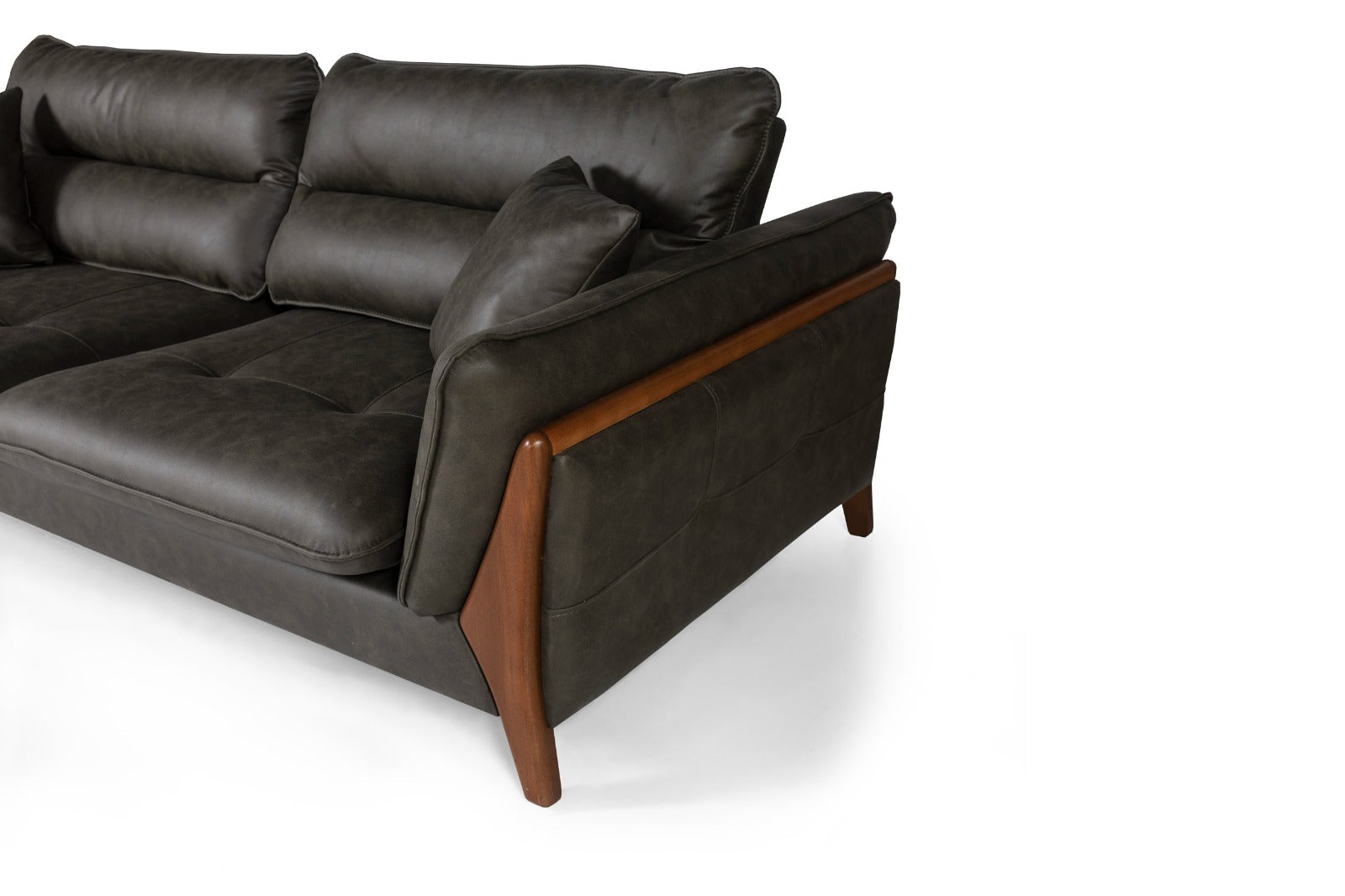 Триместен разтегателен диван «Soft» + 2 декоративни възглавници, ширина 235см