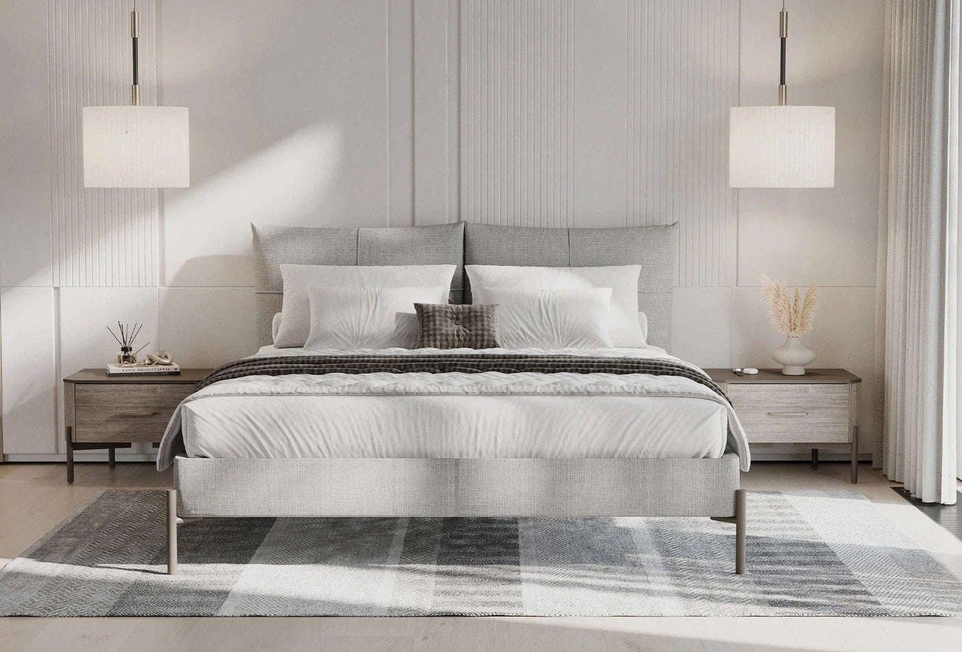 Нощно шкафче «Varena» + чекмедже, размер 60х41х46см