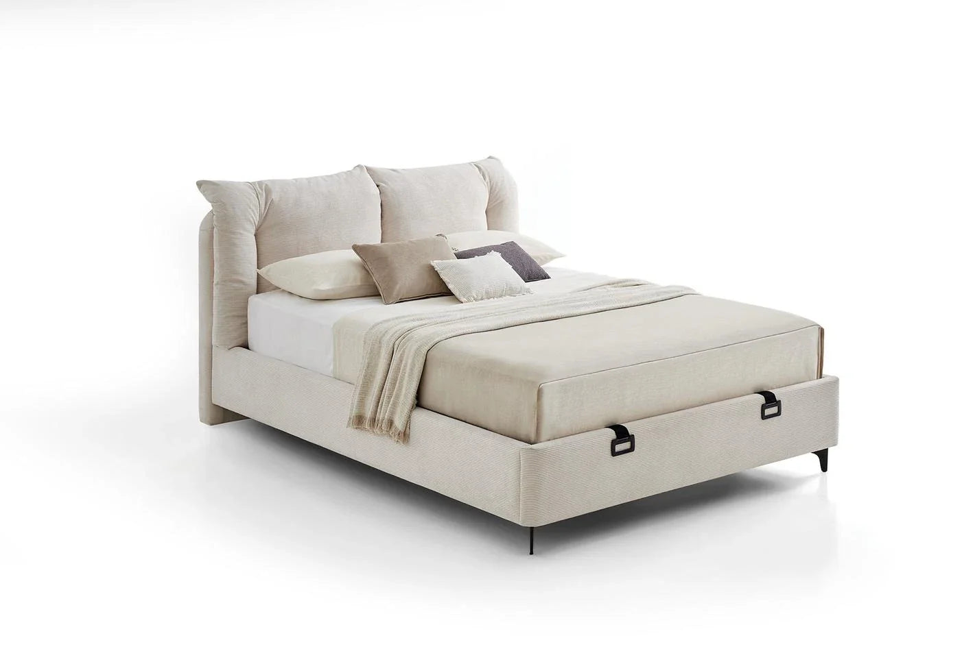 Тапицирано легло «Terra» + табла - с място за съхранение, повдигащ механизъм, система за безшумно затваряне