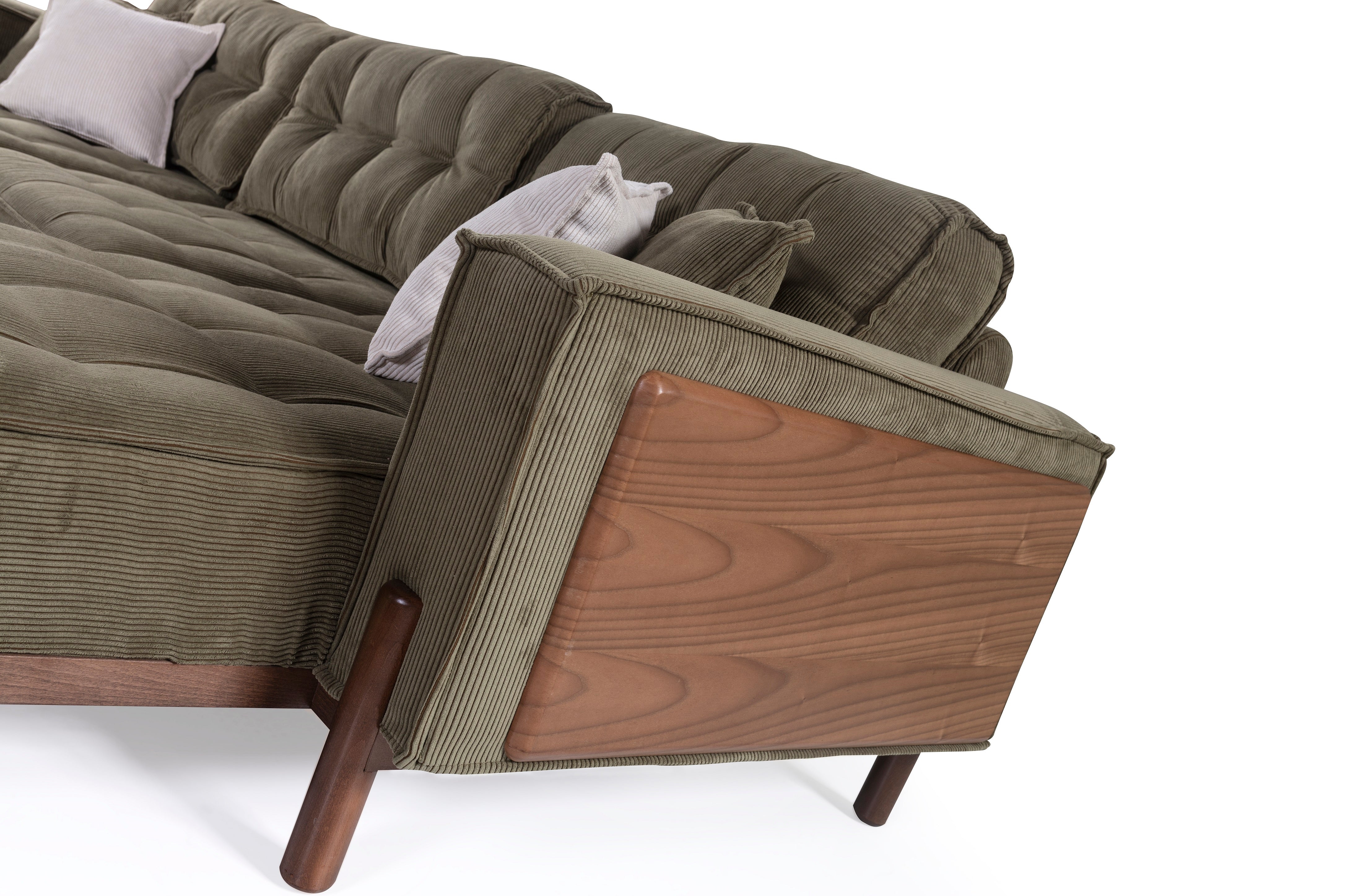 Модулен диван «Pamukkale» + декоративни възглавници, лежанка, 6 модула