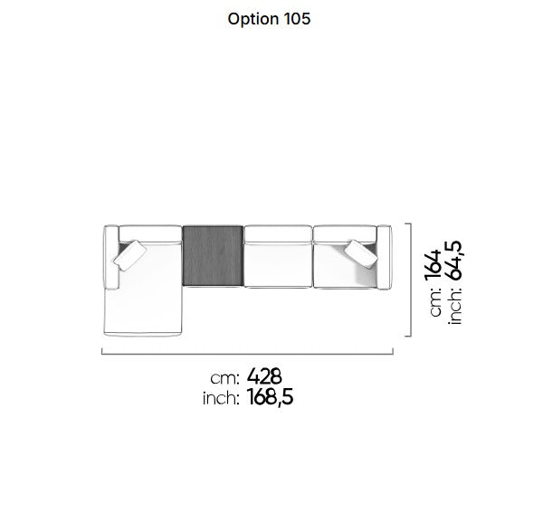 113 готови конфигурации на модулен диван «Cubic»