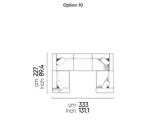 113 готови конфигурации на модулен диван «Cubic»