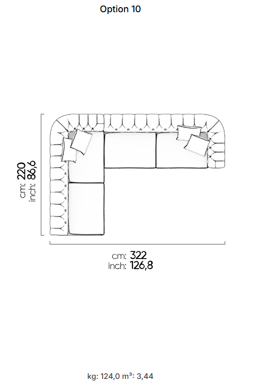 50 готови конфигурации на модулен диван «Aspendos»