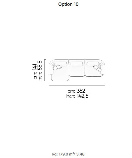 26 готови конфигурации на модулен диван «Kyoto»
