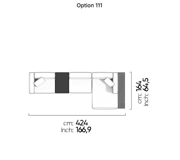 113 готови конфигурации на модулен диван «Cubic»