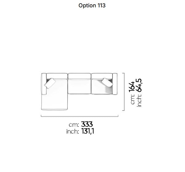 113 готови конфигурации на модулен диван «Cubic»