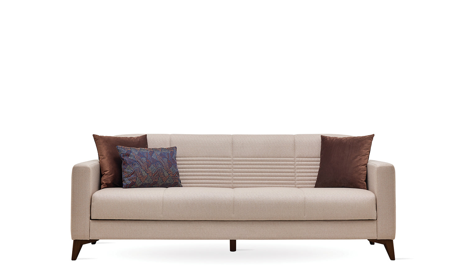 Tриместен разтегателен диван «Nola» + 3 декоративни възглавници, ширина 209см