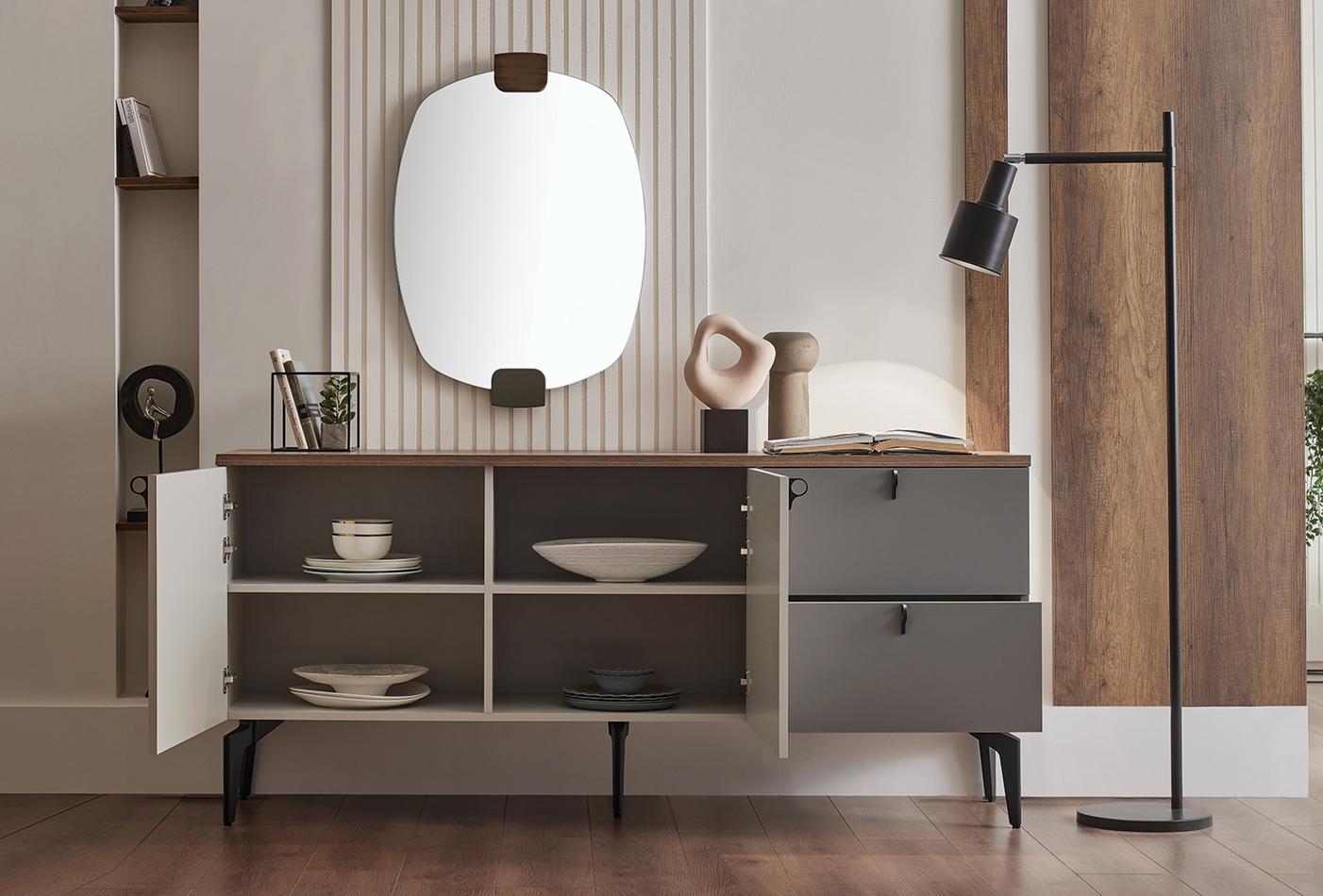 Бюфет «Cordell» с две чекмеджета, размер 182х82х46см