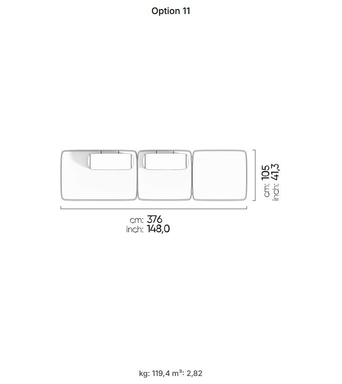 40 готови конфигурации на модулен разтегателен диван «Bon Bon Linea»