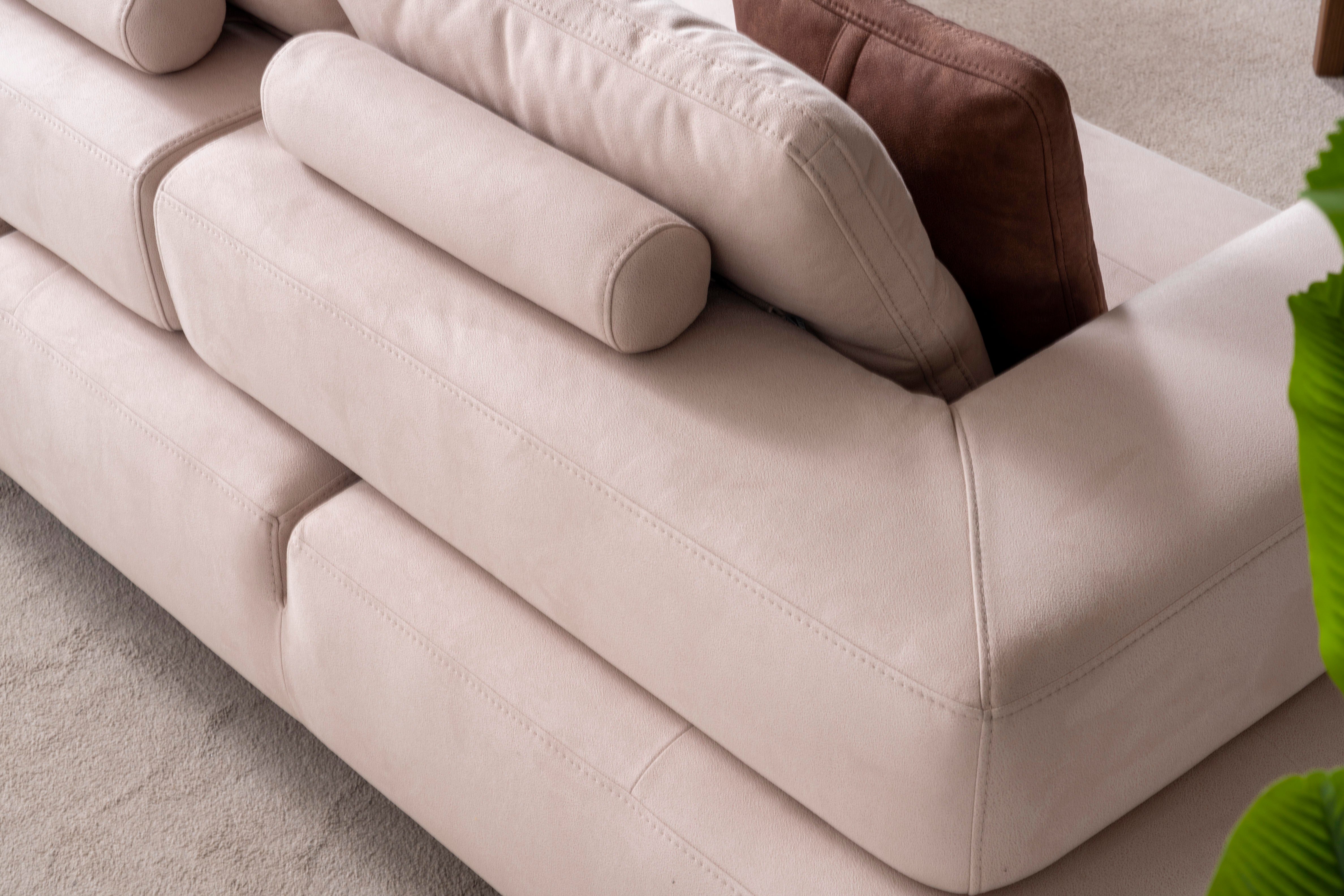 Ъглов разтегателен диван «Sirocco Relax» + две декоративни възглавници, ширина 315см