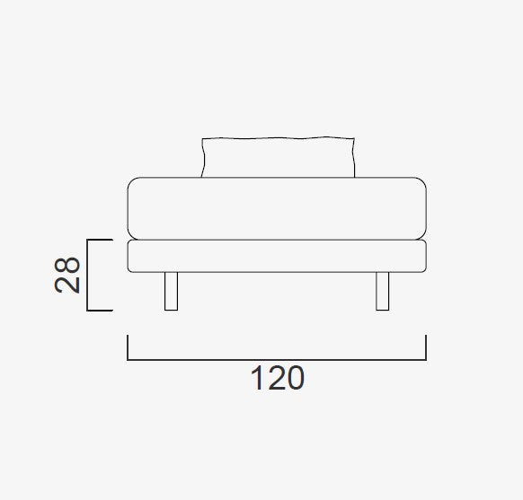 Тапицирана основа за легло «Alfa»