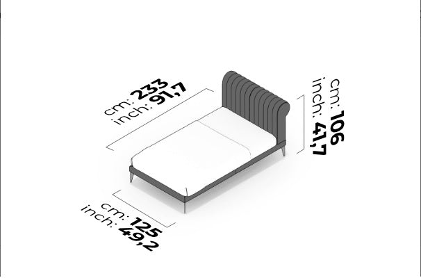 Тапицирано легло «Paris»