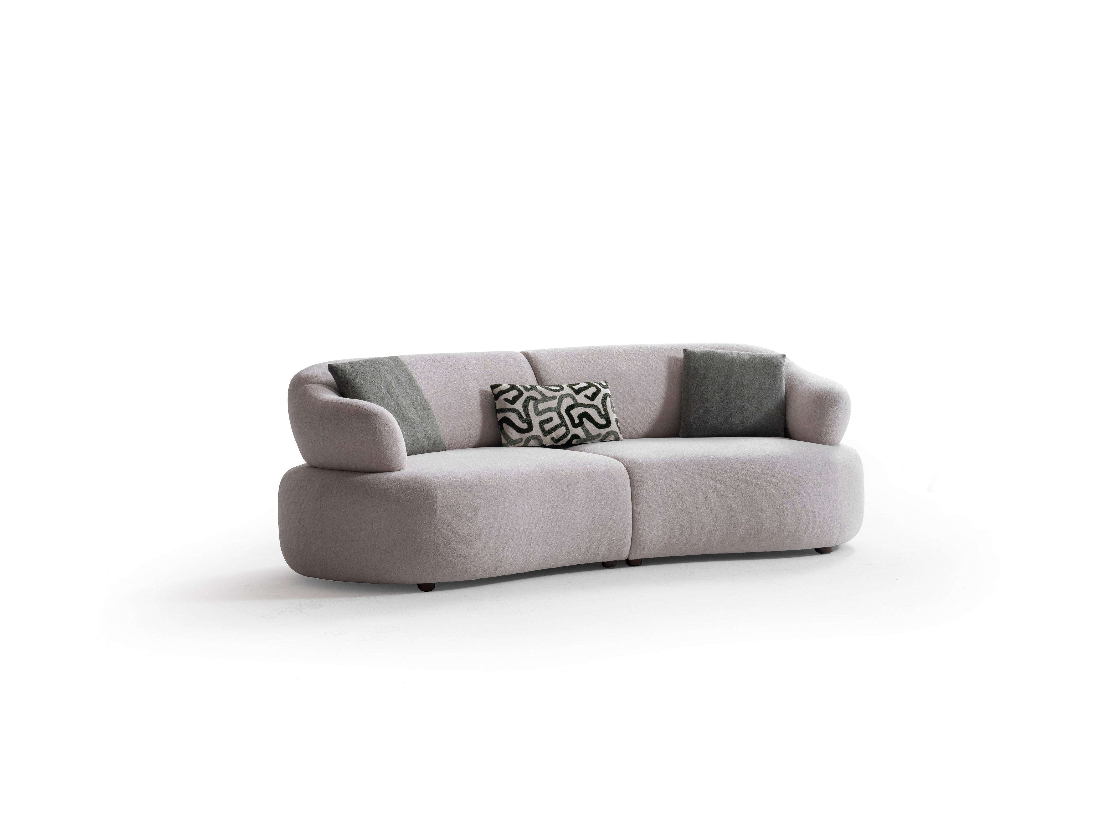 Триместен разтегателен диван «Mellow» + 2 декоративни възглавници, ширина 240см