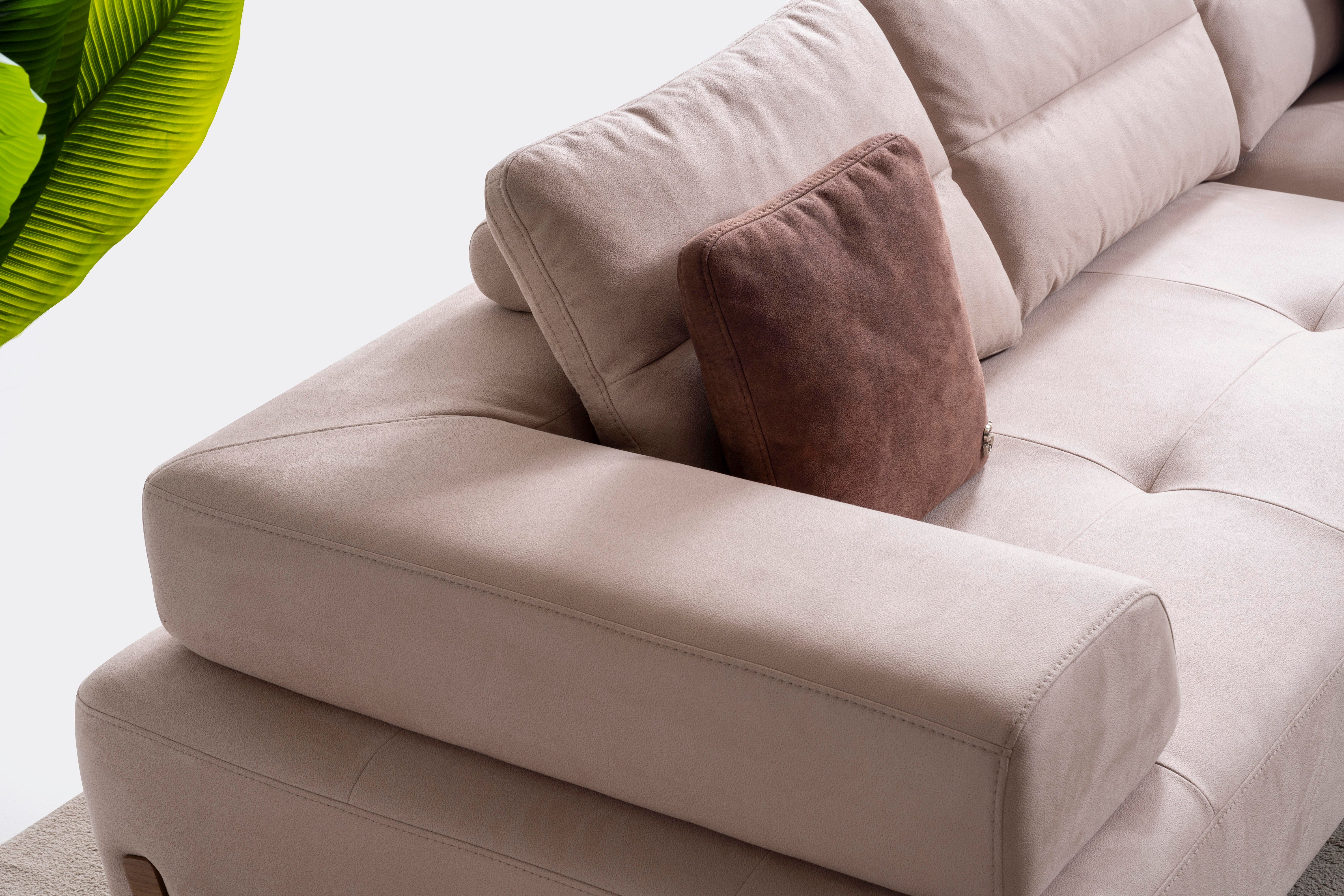 Ъглов разтегателен диван «Sirocco Relax» + две декоративни възглавници, ширина 315см