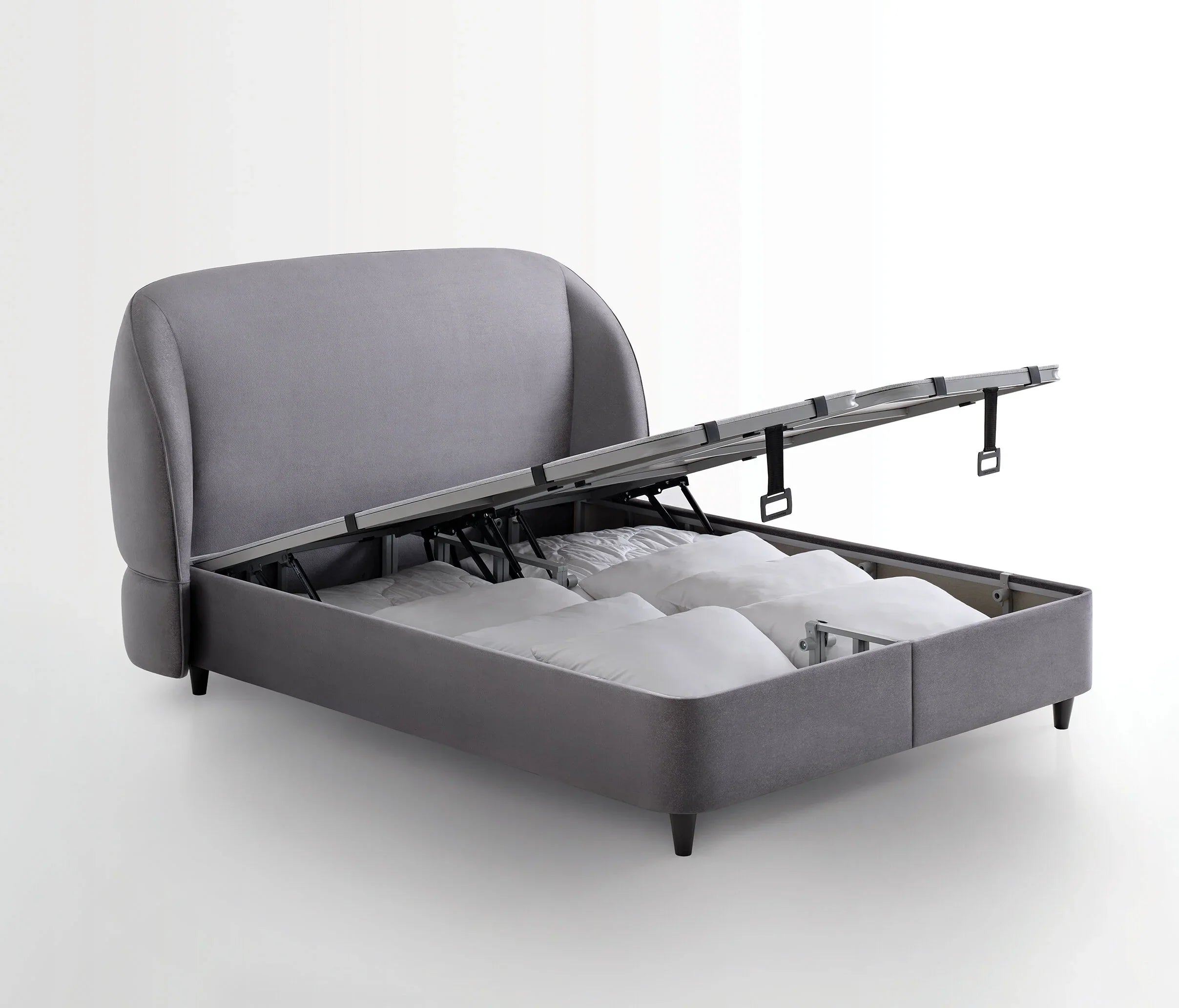 Тапицирано легло «Lotto» + Матрак «Orthopedic Support» + табла «Orthopedic Support» с място за съхранение, матрак с вълна Woolmark