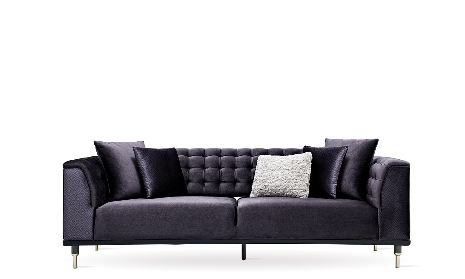 Tриместен разтегателен диван «Eterna» + 5 декоративни възглавници, ширина 235см