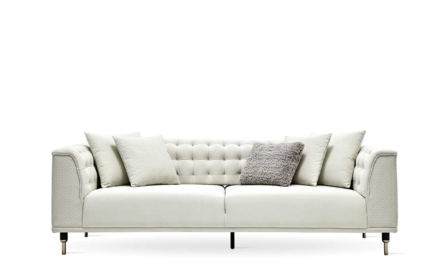 Tриместен разтегателен диван «Eterna» + 5 декоративни възглавници, ширина 235см