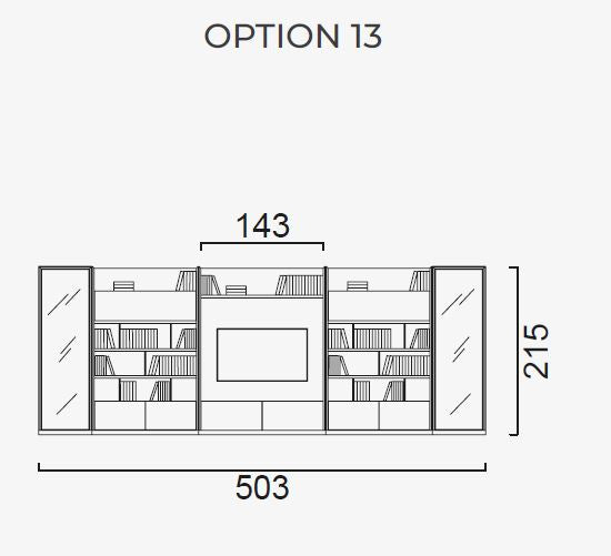 Модулна TV секция Saloni Mobilya Luis - Конфигурации