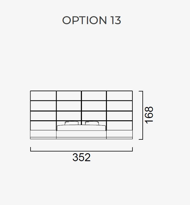 Тапицирано легло «Atlanta» + модулна табла - с място за съхранение, повдигащ механизъм