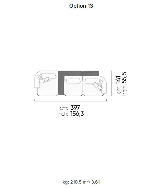 26 готови конфигурации на модулен диван «Kyoto»
