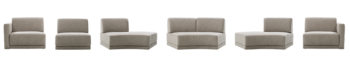 96 готови конфигурации на модулен разтегателен диван «Le Mans Comfort»