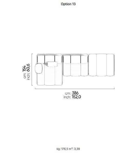 50 готови конфигурации на модулен разтегателен диван «Orion»