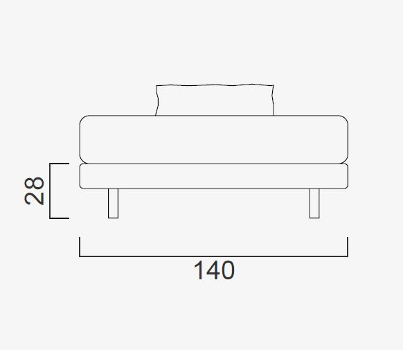 Тапицирана основа за легло «Alfa»