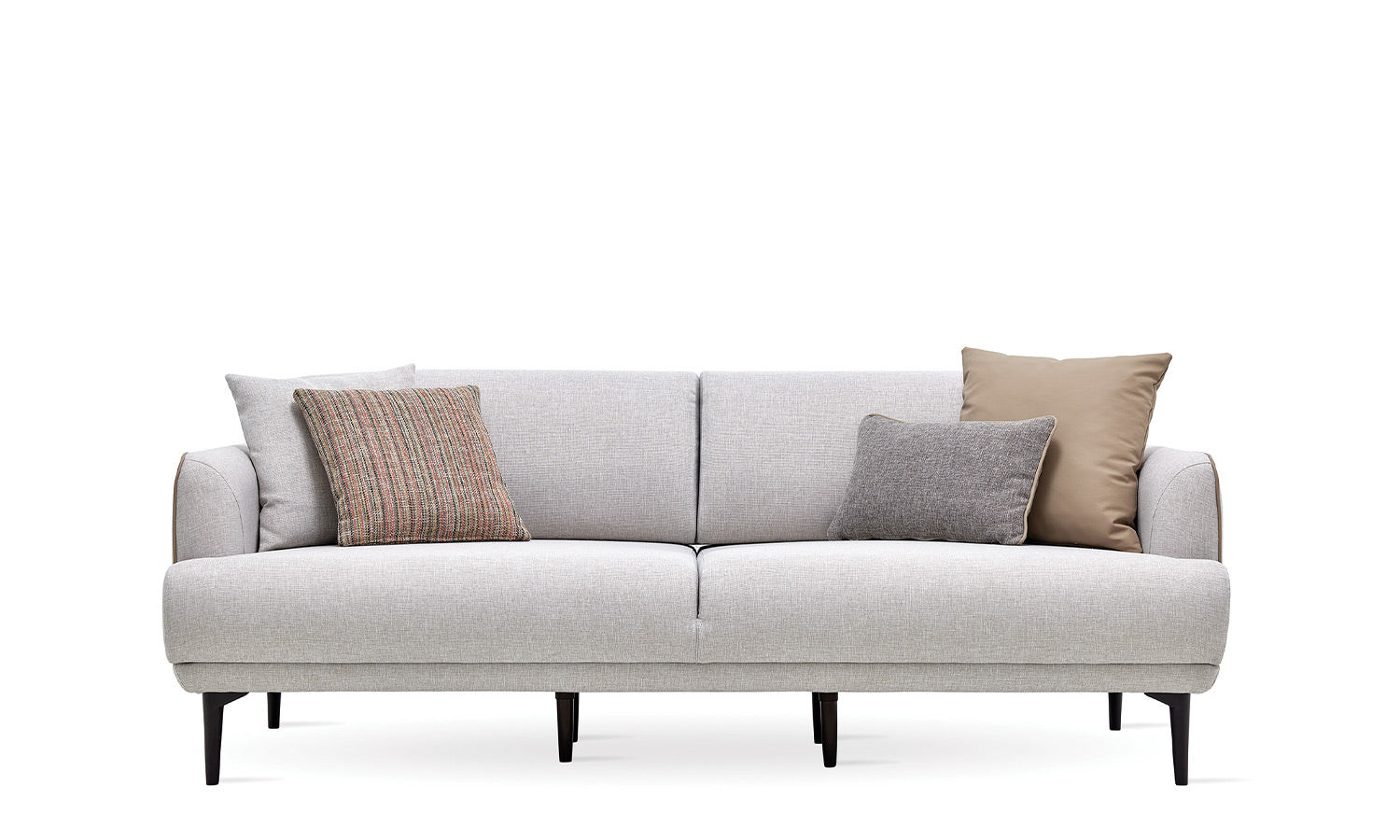 Tриместен разтегателен диван «Helis» + 4 декоративни възглавници, ширина 215см