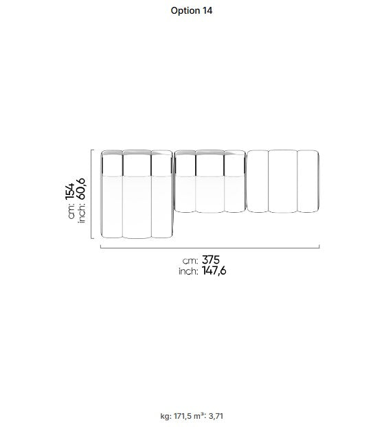 50 готови конфигурации на модулен разтегателен диван «Orion»