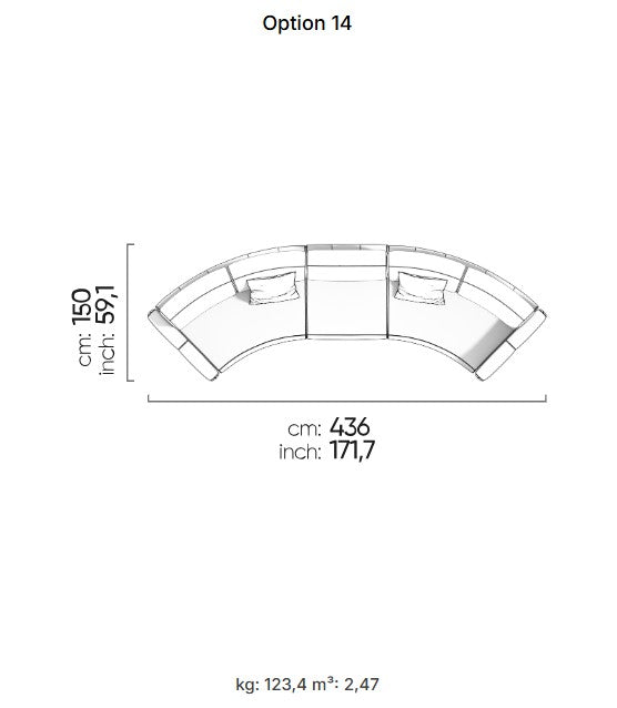96 готови конфигурации на модулен разтегателен диван «Le Mans Comfort»