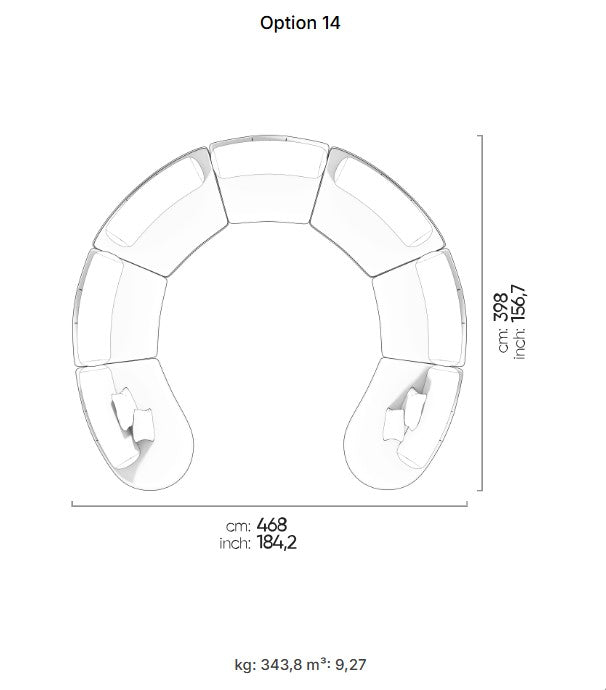 25 готови конфигурации на модулен разтегателен диван «Bon Bon»