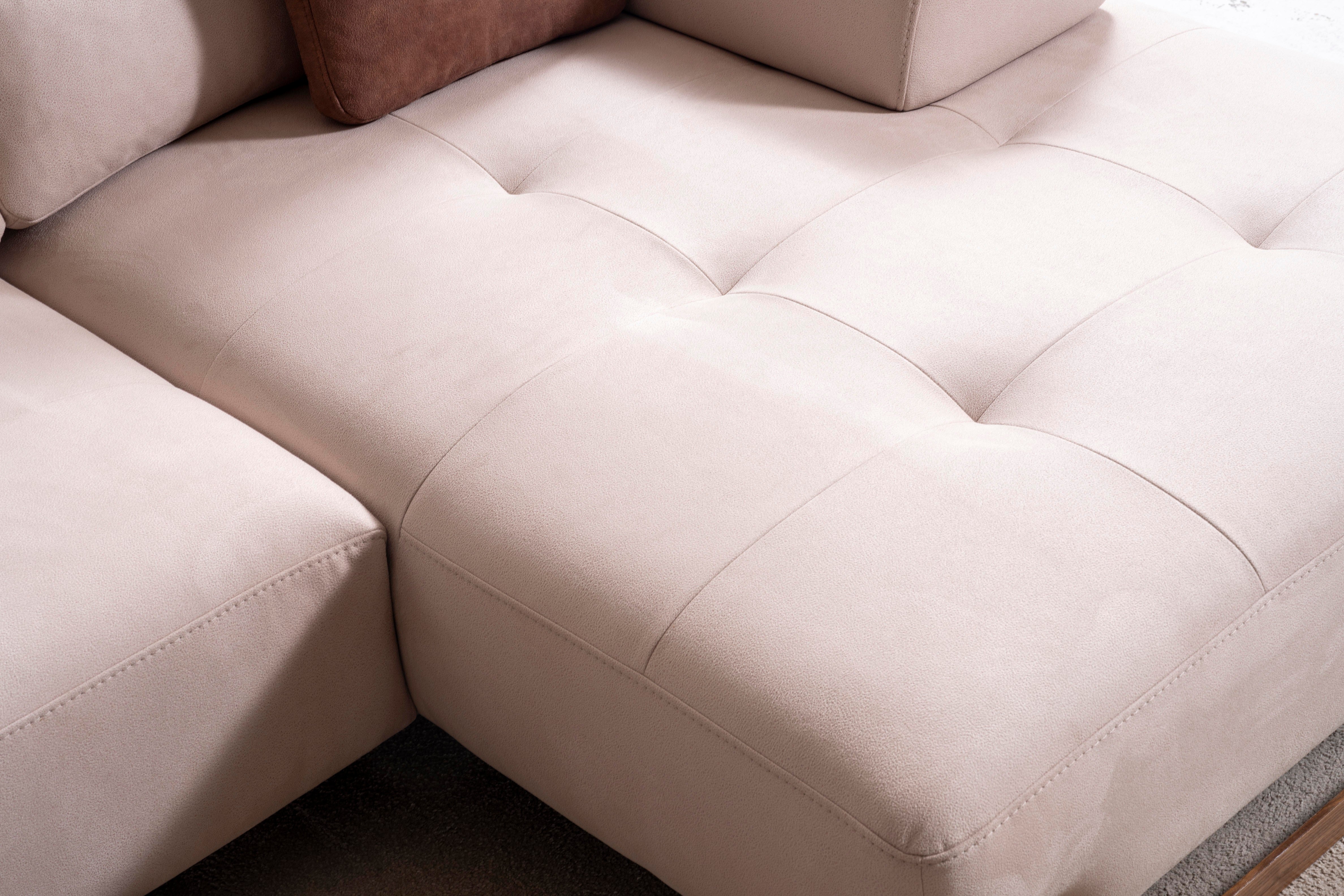 Ъглов разтегателен диван «Sirocco Relax» + две декоративни възглавници, ширина 315см