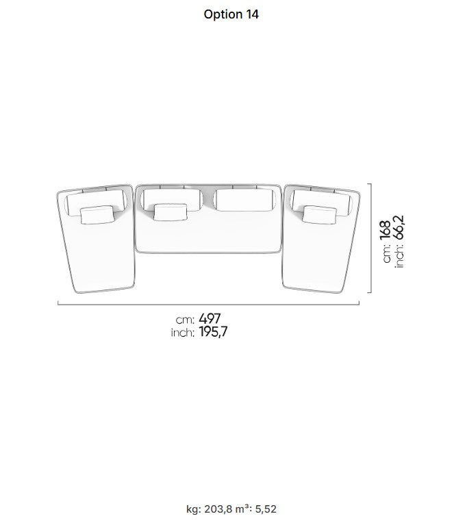 40 готови конфигурации на модулен разтегателен диван «Bon Bon Linea»