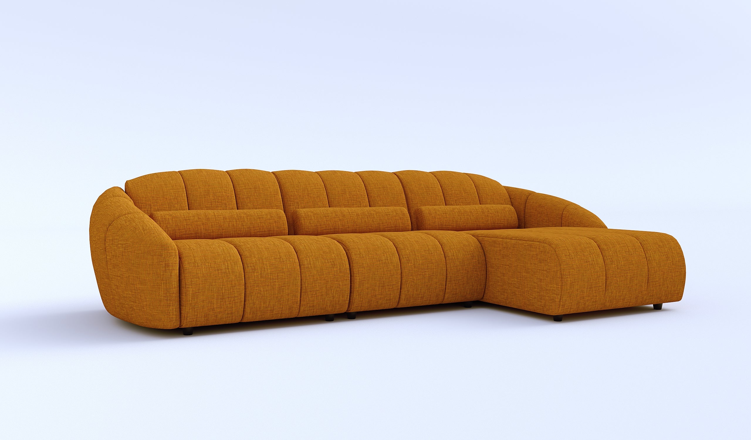 Ъглов разтегателен диван - легло «Melody» + три декоративни възглавници, ширина 315см