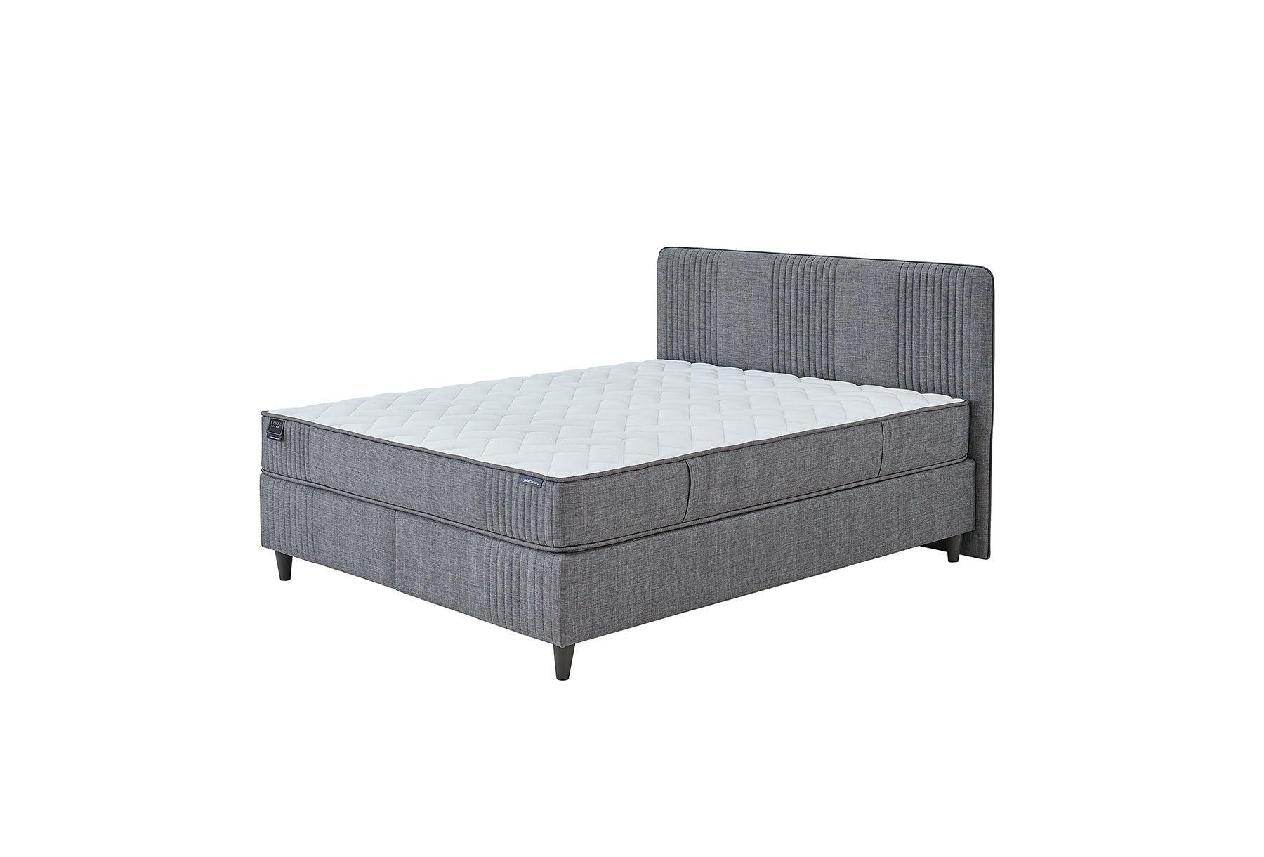 Тапицирано легло «Wool Sense» + Матрак и табла - с място за съхранение, повдигащ механизъм, система за безшумно затваряне