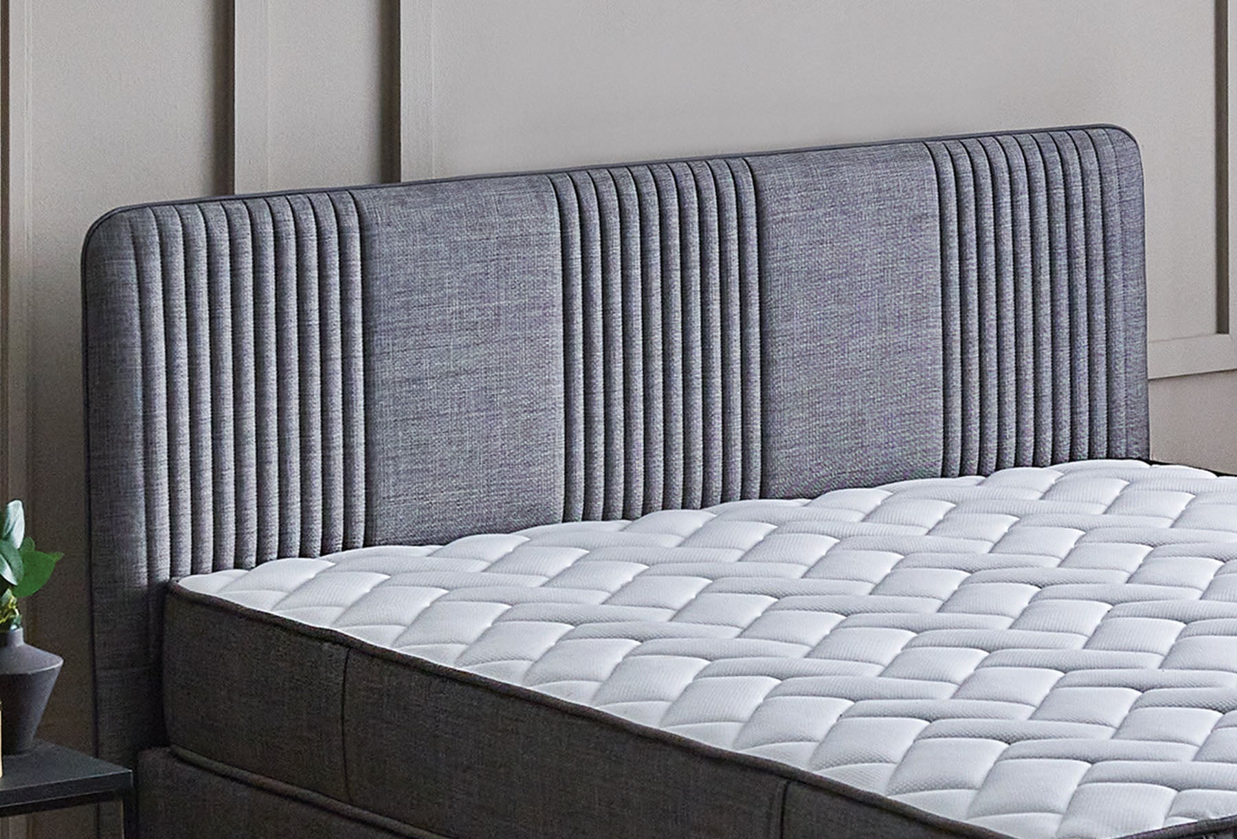 Тапицирано легло «Wool Sense» + табла - с място за съхранение, повдигащ механизъм, система за безшумно затваряне