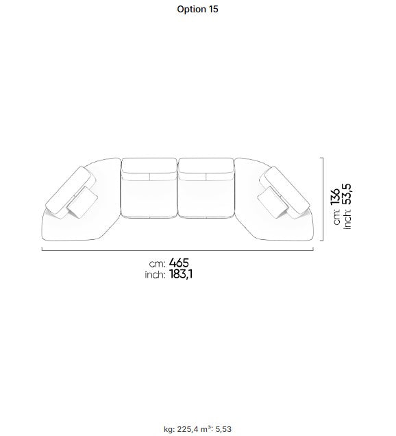 30 готови конфигурации на модулен разтегателен диван «Da Vinci»