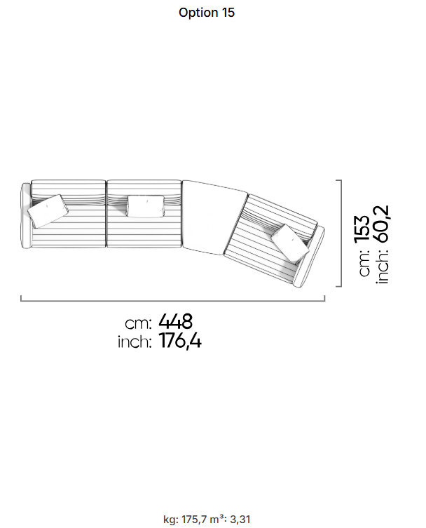 69 готови конфигурации на модулен диван «Heritage»