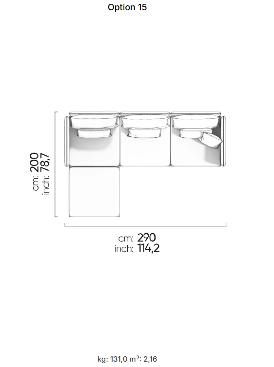 53 готови конфигурации на модулен диван «Fox»