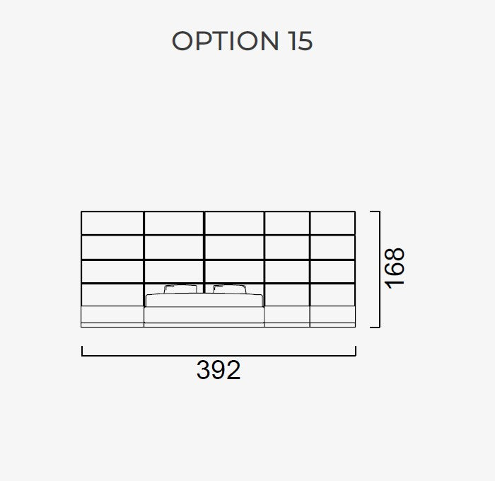 Тапицирано легло «Atlanta» + модулна табла - с място за съхранение, повдигащ механизъм