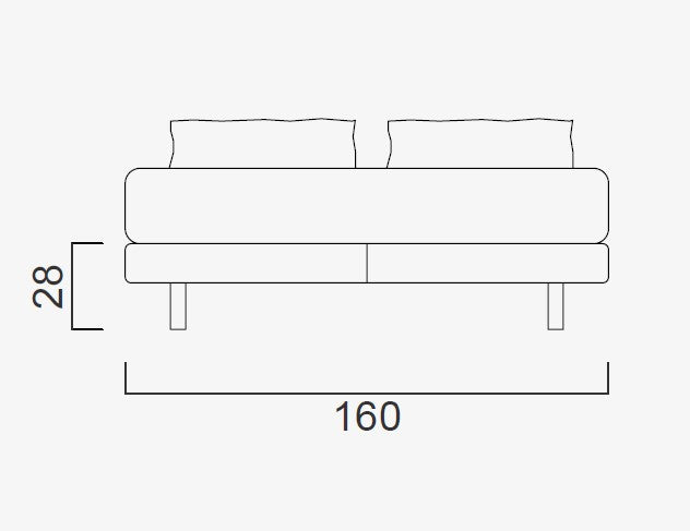 Тапицирана основа за легло «Alfa»