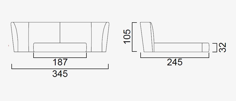Тапицирано легло «Lugano» с ултра голяма табла, с включена подматрачна рамка