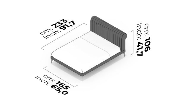 Тапицирано легло «Paris»