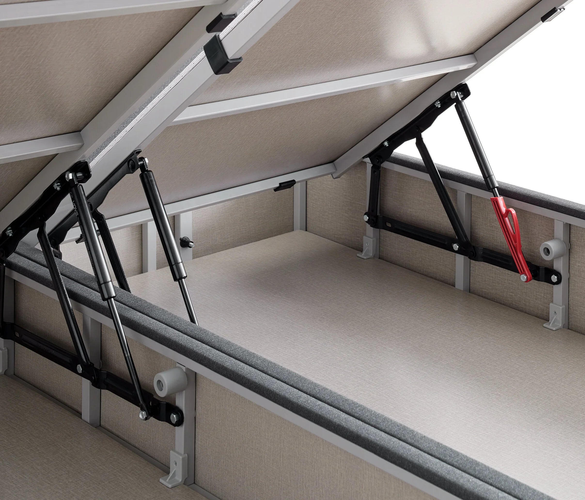 Тапицирано легло «Canto» + Матрак «Blue Star» + табла «Liven» с място за съхранение, матрак с пробиотици