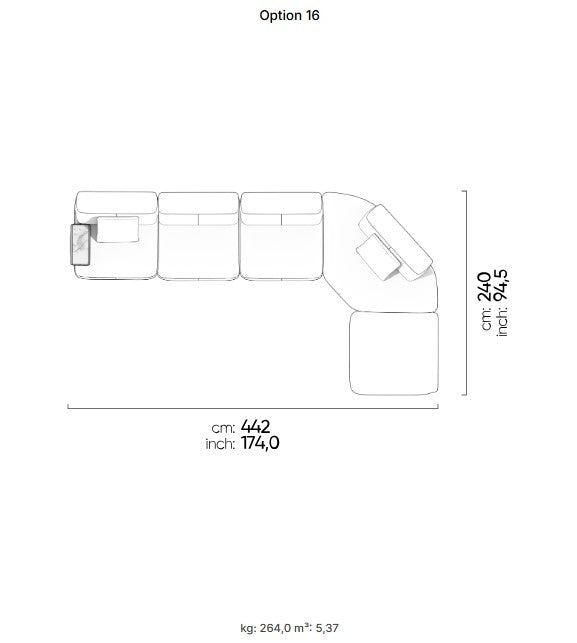 30 готови конфигурации на модулен разтегателен диван «Da Vinci»