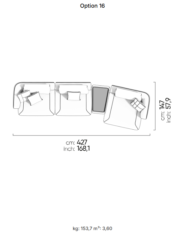 33 готови конфигурации на модулен диван «Lugano»